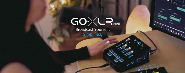 ゲーム配信業界で大注目の配信用オーディオガジェット「GO XLR」のミニサイズ「GO XLR mini」税込26,400円で1月26日発売