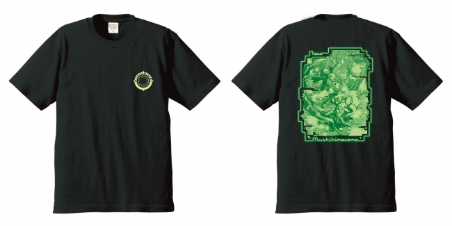 虫姫さま　recoビデオノイズTシャツ　ブラック　5,000円
