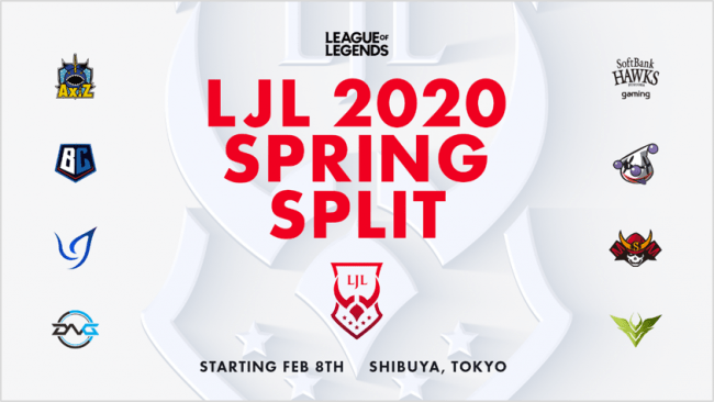 リーグ・オブ・レジェンド、国内プロリーグLJL『LJL 2020 Spring Split』2月8日いよいよ開幕｜全8チームが開幕戦スターティングメンバーを発表