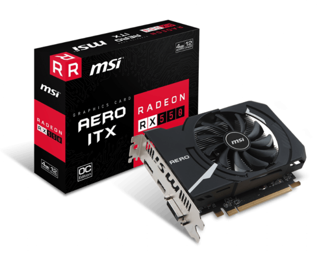 MSI、AMD Radeon RX 550 を搭載した「Radeon RX 550 AERO ITX 4G OC」を発売