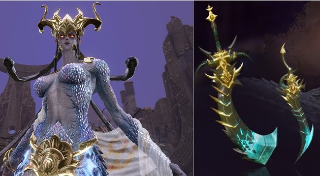 ▲レイドボス「アンキッシュ」と新装備「幻影の武器シリーズ」