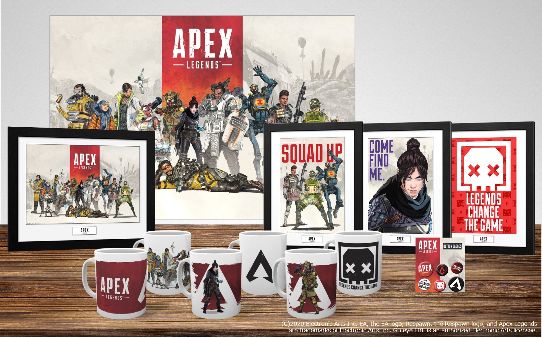 祝2周年『Apex Legends』の新しいグッズが2021年5月発売！
ゲーム部屋を彩るアイテムが登場
