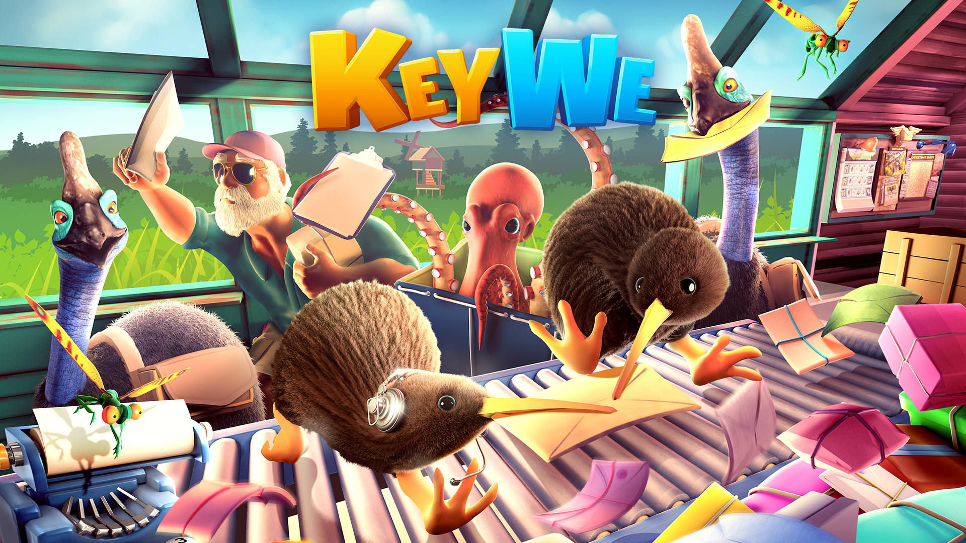 キュートでカオスな協力パズルゲーム《KeyWe-キーウィ-》が
PS5、PS4、Switch、Xbox向けに2021年夏発売決定！
公式Twitterも同時開設