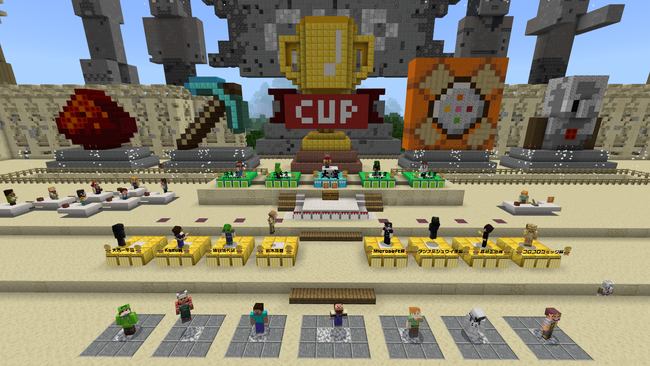 Minecraftカップ2020全国大会　ワールド上で行われた表彰式