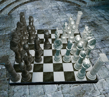 ▲純白と漆黒のチェス