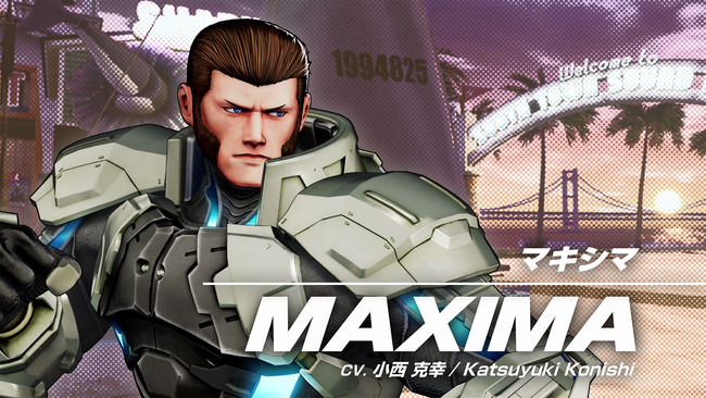 新作対戦格闘ゲーム『THE KING OF FIGHTERS XV』「マキシマ」のキャラクタートレーラーを公開！「マキシマ」「K´」「ウィップ」が【K´チーム】を結成！