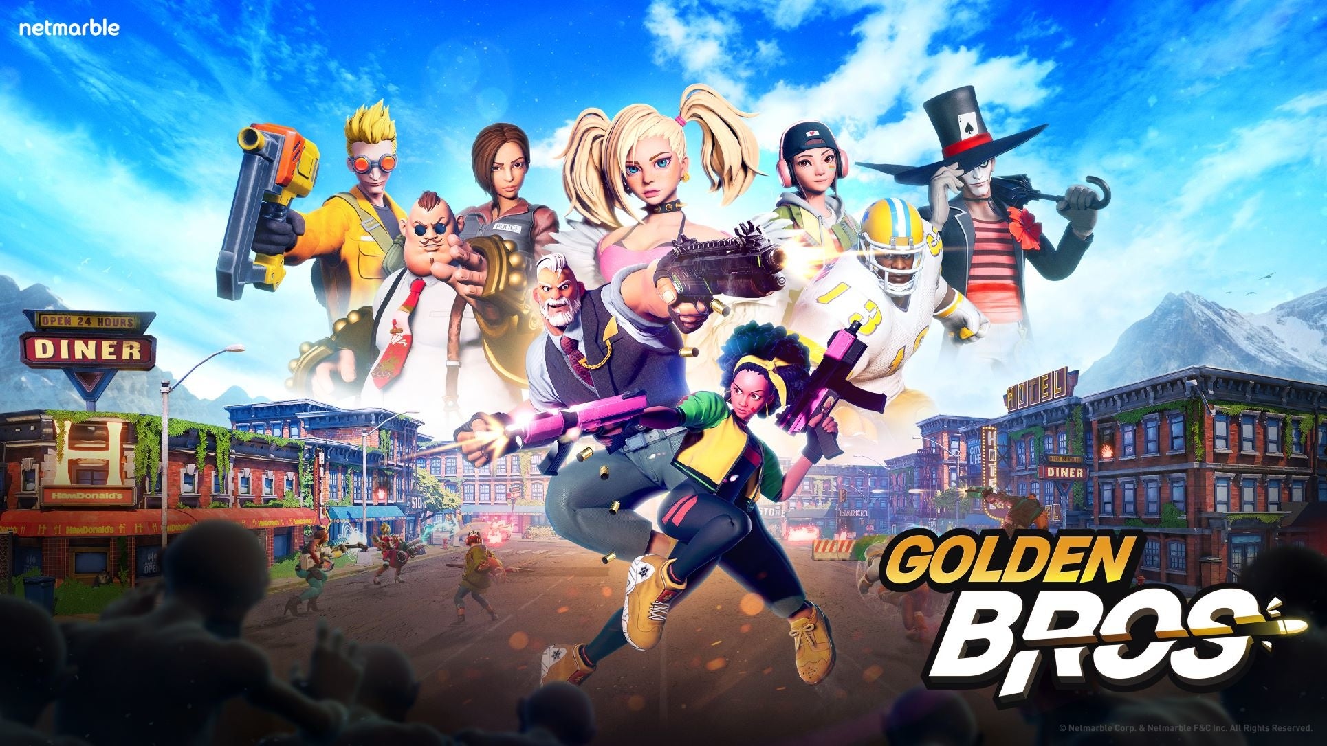 ネットマーブルの新作カジュアルシューティングゲーム『GOLDEN BROS』 正式リリース！限定記念イベントに参加して特別な報酬を受け取ろう！