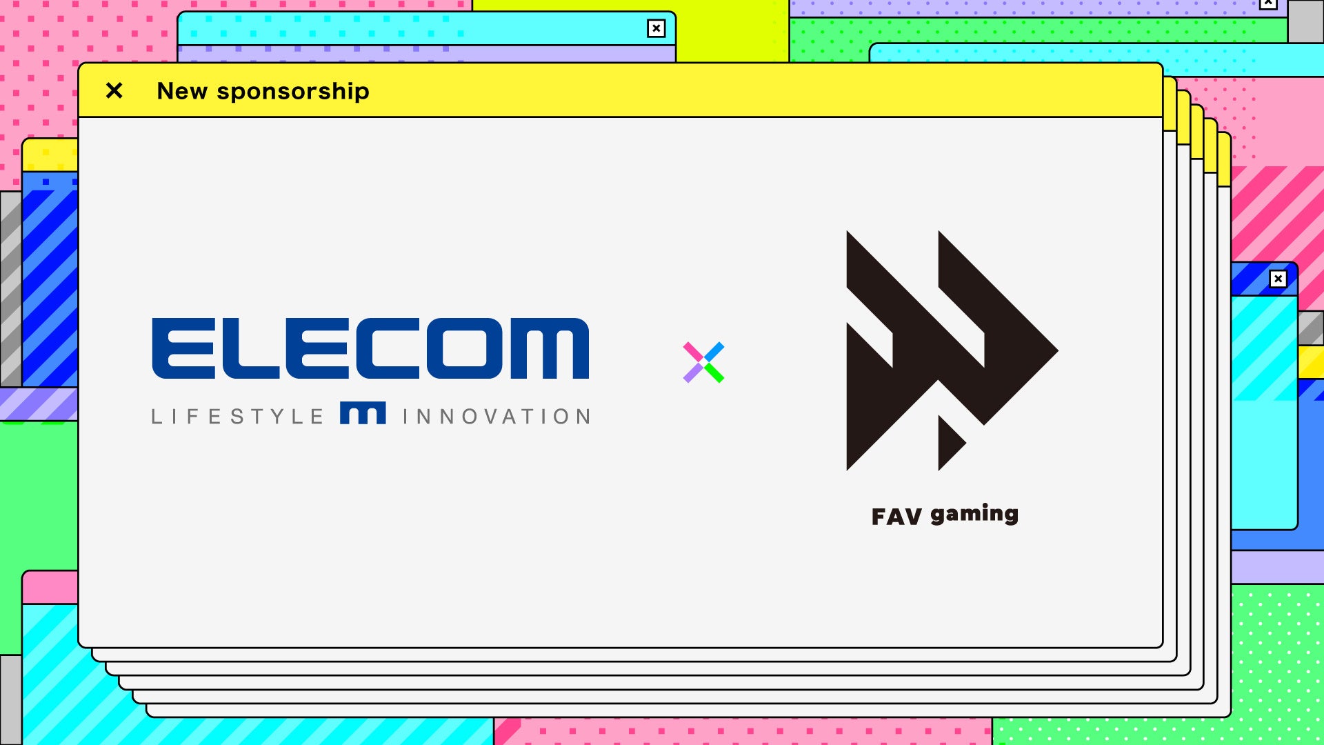 エレコムはプロゲーミングチーム“FAV gaming（ファブゲーミング）”とのオフィシャルスポンサー契約を締結いたしました