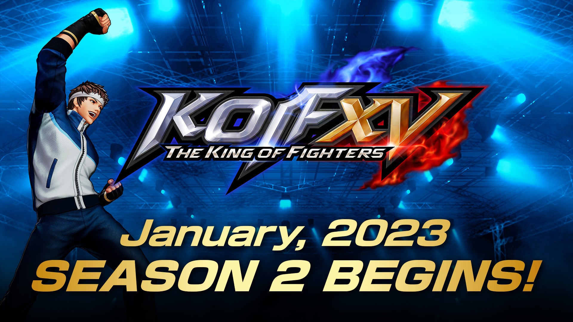2023年1月より『THE KING OF FIGHTERS XV』シーズン2が開幕！シーズン2 DLCキャラクター第1弾として「矢吹真吾」を配信！さらに全キャラクターのゲームバランス調整も実施！！