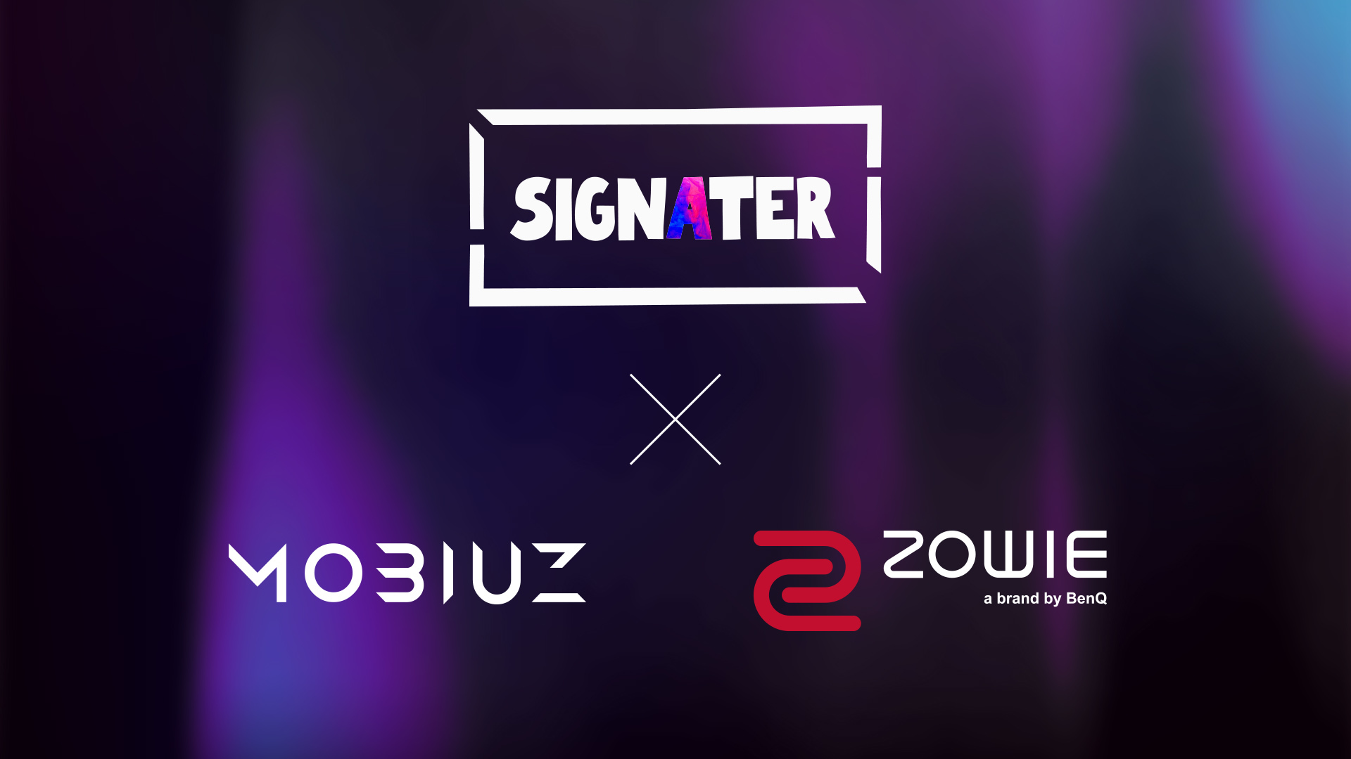 BenQ「MOBIUZ」「ZOWIE」ブランドが
メディアプロジェクト「Signater」とスポンサー契約を締結　
～ ゲームの魅力や楽しみ方を広く発信し、
メインストリームに押し上げる活動を支援 ～