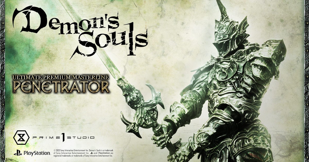 アクションRPG『Demon’s Souls』より、華麗な斬撃を繰り出す「つらぬきの騎士」が精巧なスタチューで登場