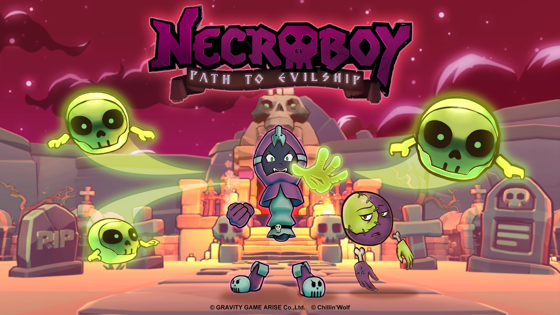 【NecroBoy : Path to Evilship】死せる魂を闇の力で操るパズルアクションゲーム、Nintendo Switch版がついに登場！
