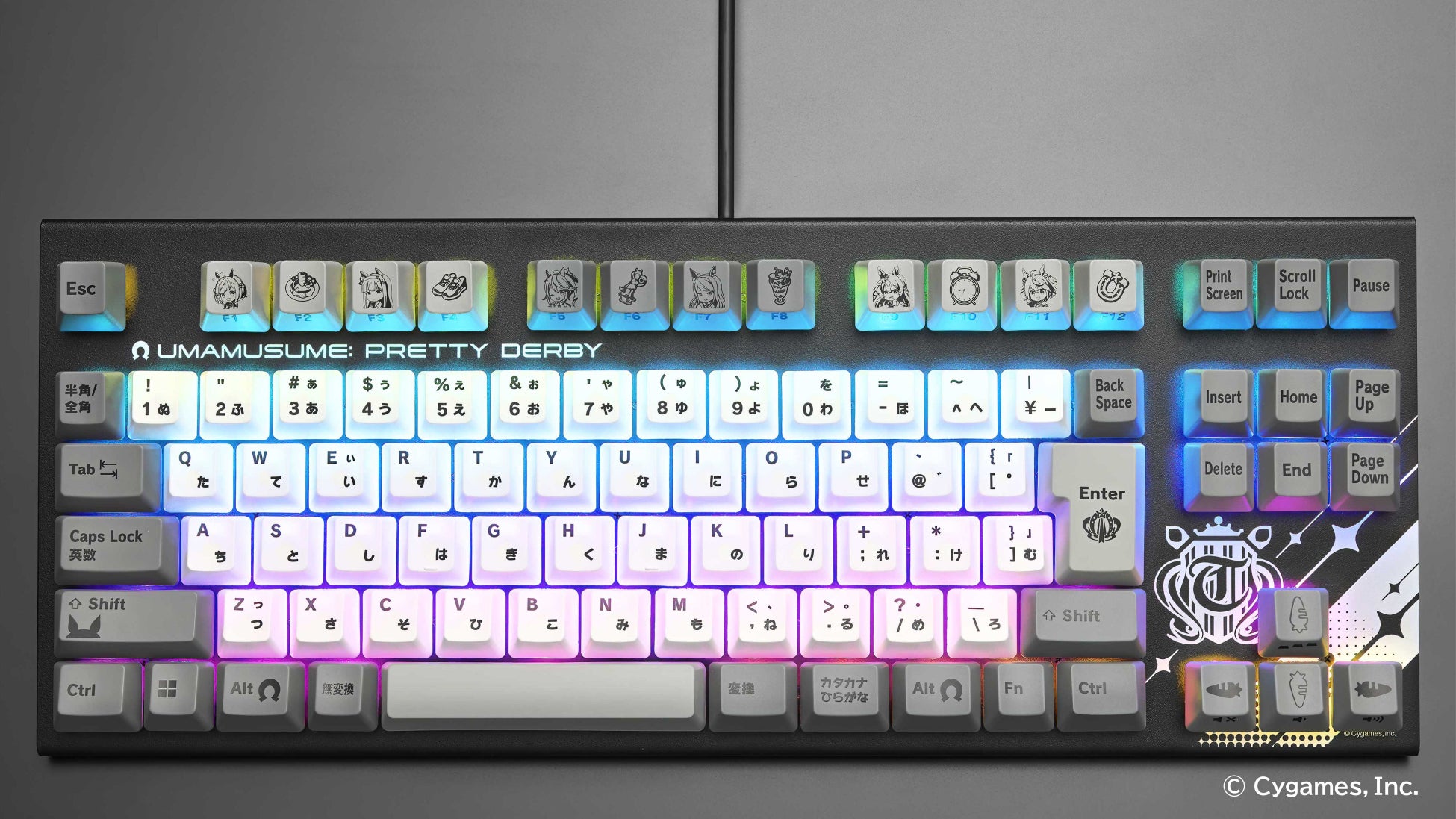 東プレのゲーミングキーボード『REALFORCE GX1 Keyboard』に『ウマ娘 プリティーダービー』との限定コラボモデルが登場！