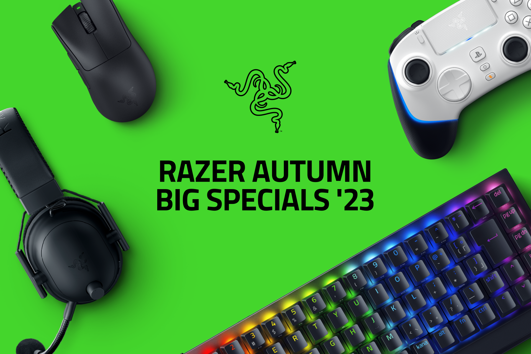 40製品以上が特別価格に！
「Razer Autumn Big Specials ’23」を10月16日(月)より開催
