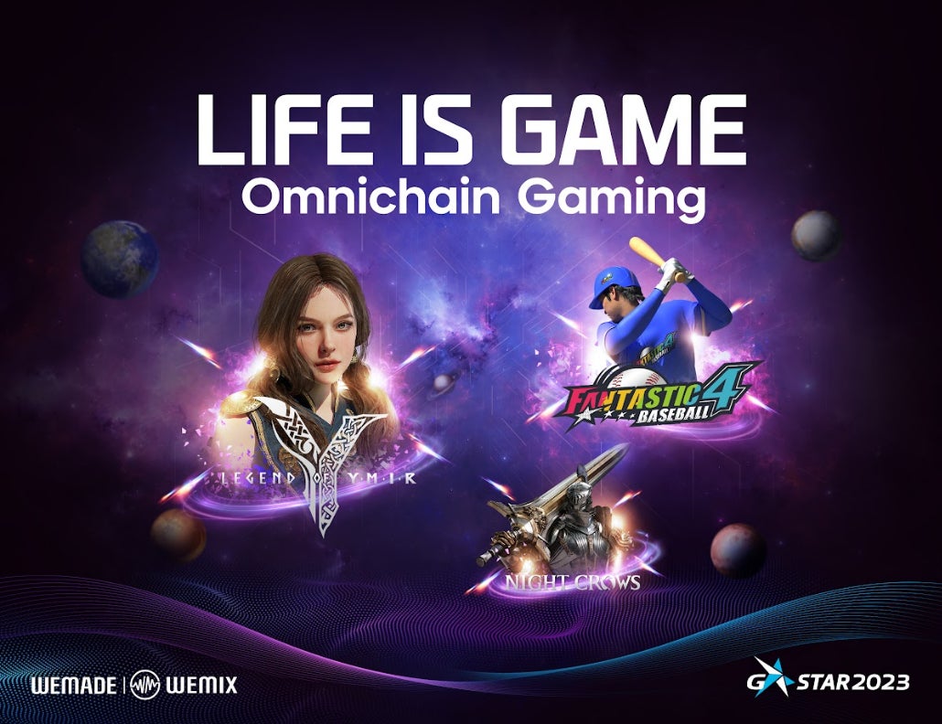 WEMADE、「Life is Game: Omnichain Gaming」をテーマにG-STAR 2023メインスポンサー参加