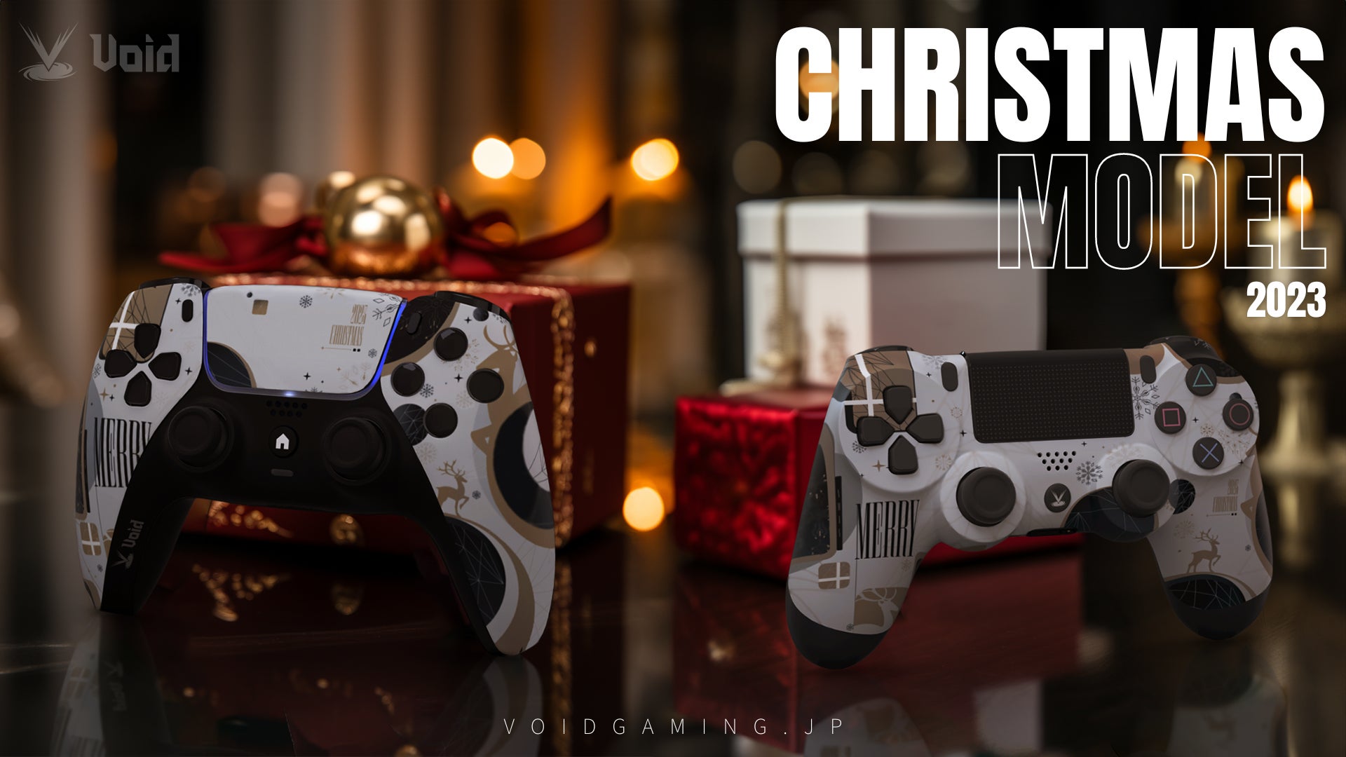 Void Gaming、「クリスマス限定モデル 2023」PS4・PS5用カスタム 