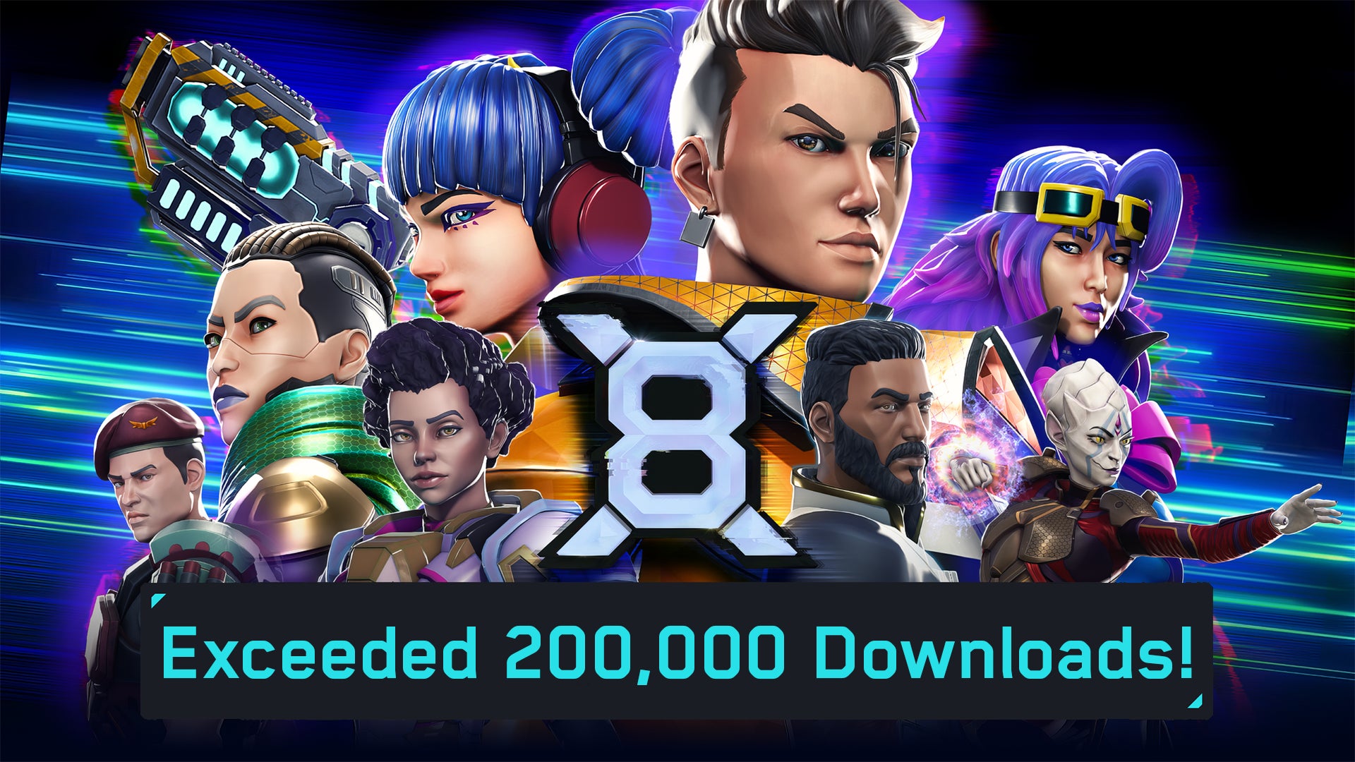 VRマルチプレイヒーローシューター『X8（エックスエイト）』全世界累計20万ダウンロード突破！新マップ『ノーティカ』を追加。