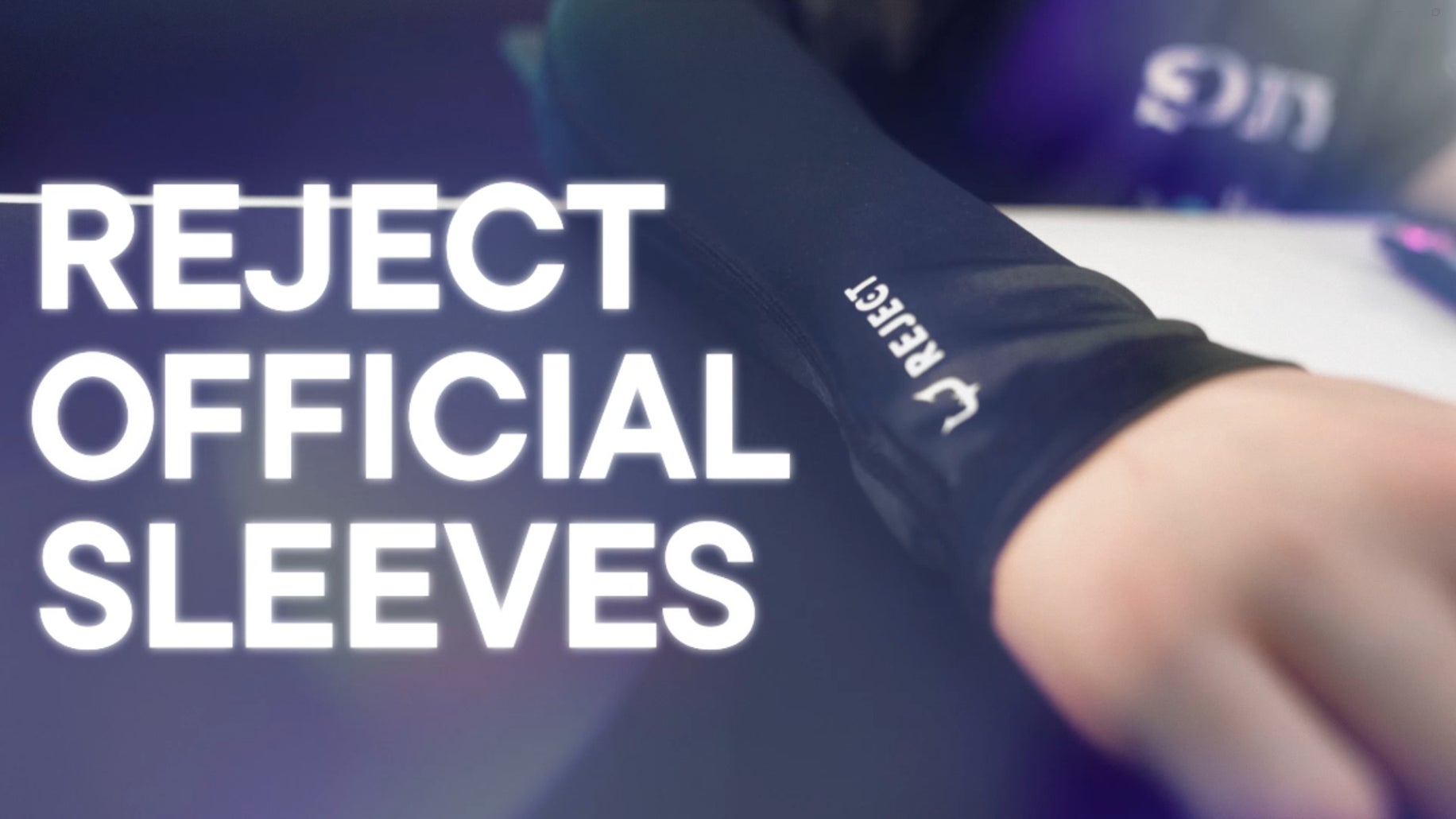 プロeスポーツチーム「REJECT」が新商品「REJECT GAMING ARM SLEEVE」を販売！
