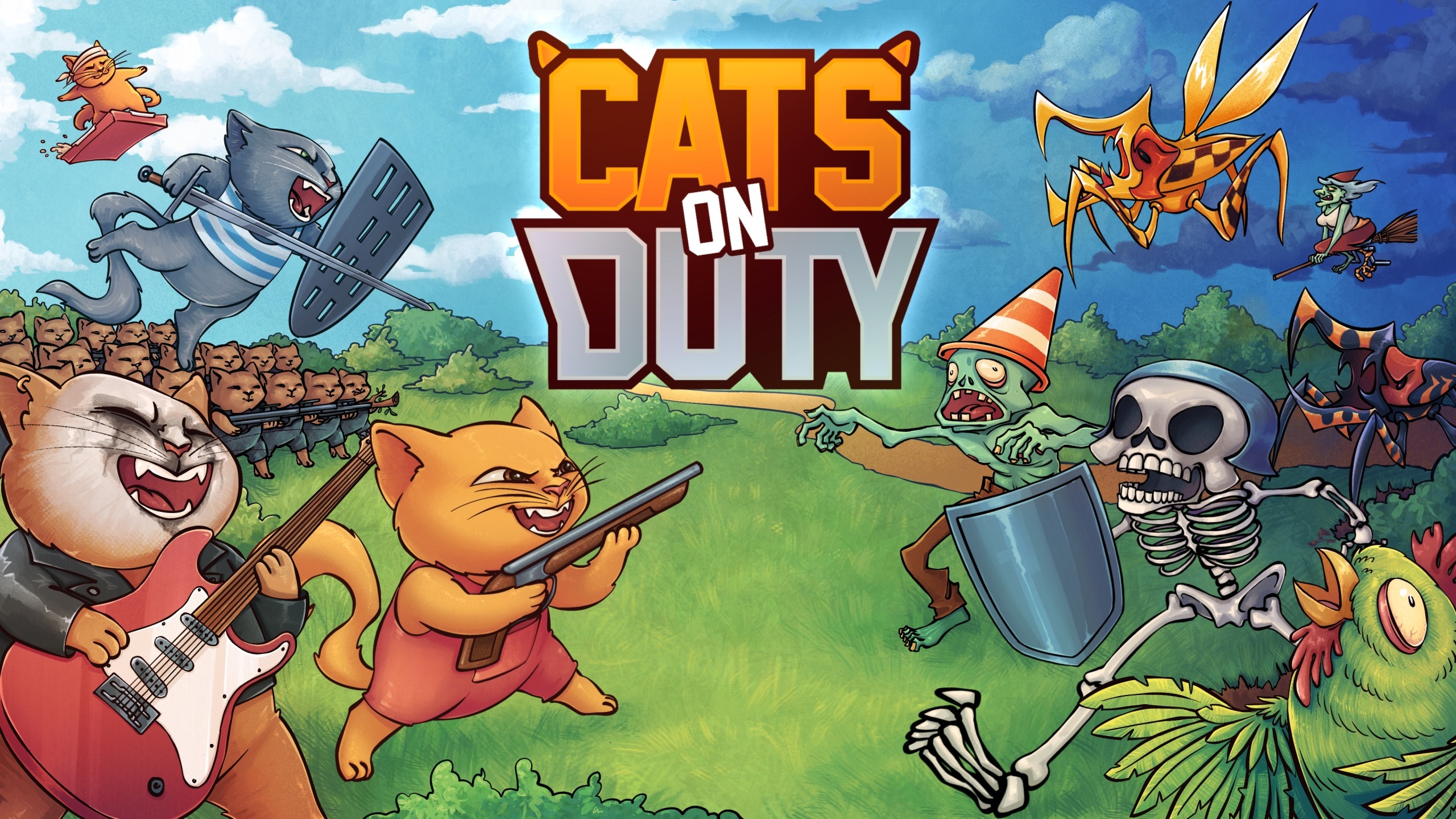 ネコのひげパワーを解き放ち、クリーチャーから故郷を守り抜け！
タワーディフェンス系RTS『Cats on Duty』の日本語版を
2024年内にNintendo Switch(TM)、PlayStation(R)4、
PlayStation(R)5で発売予定