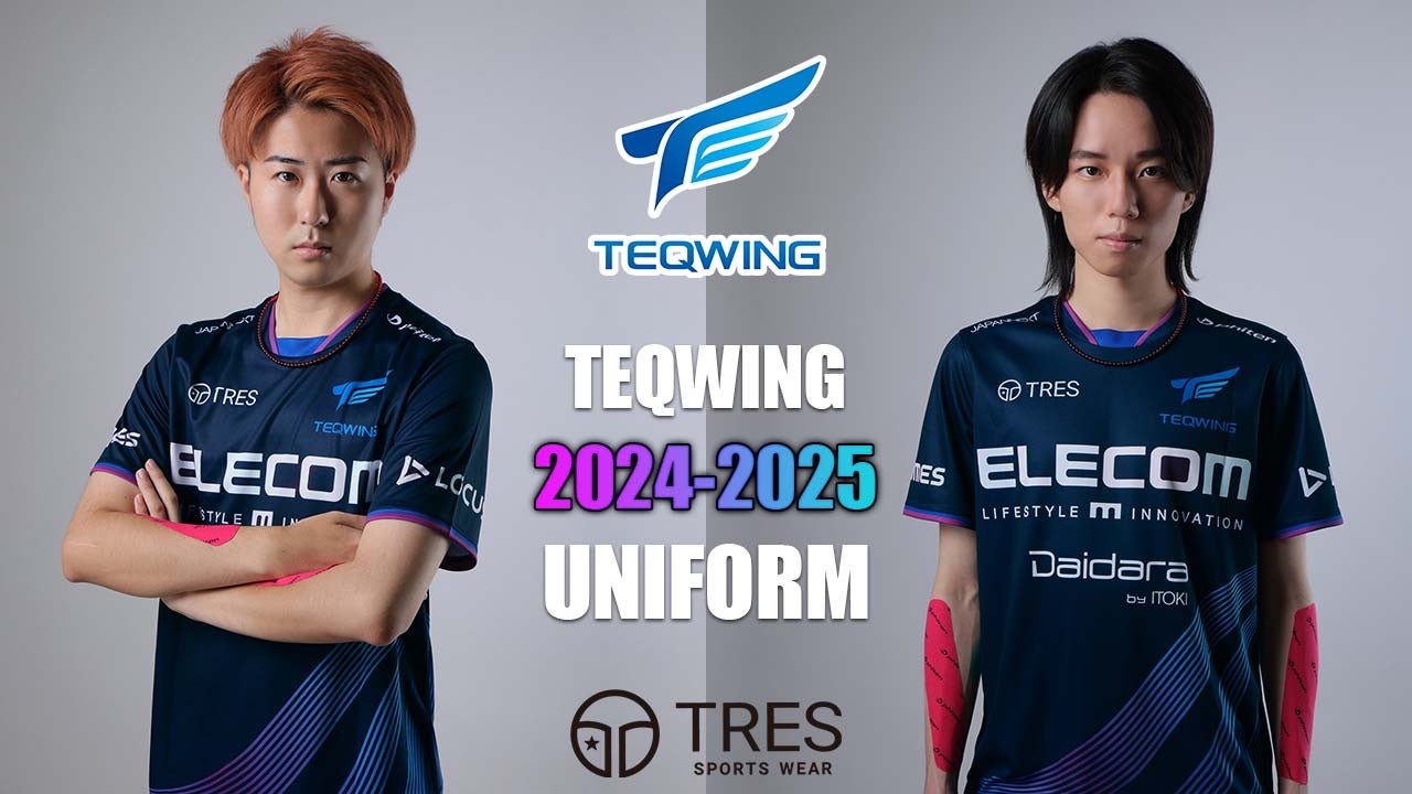 プロeスポーツチーム「TEQWING e-Sports」が2024-2025シーズンの新ユニフォームを公開