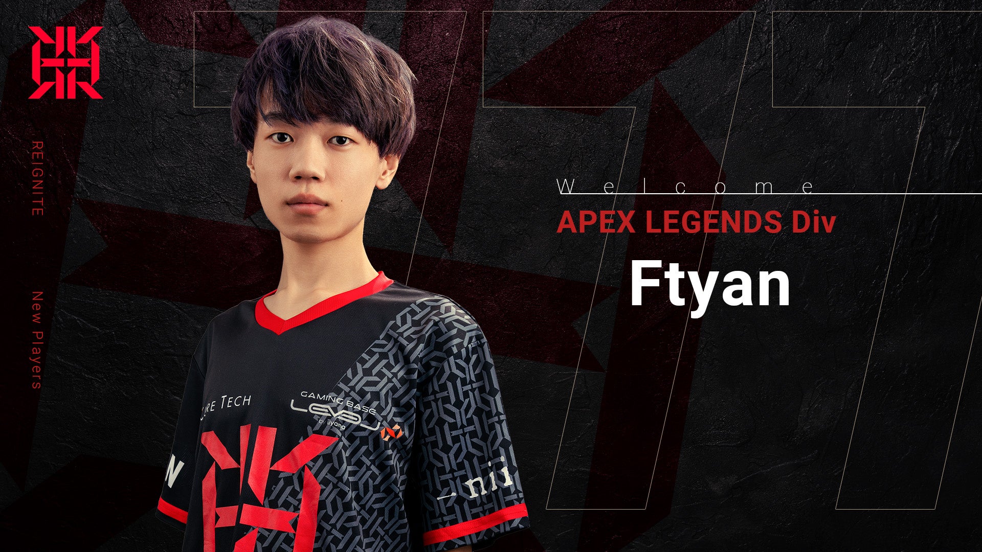 プロeスポーツチーム「REIGNITE」Apex Legends部門に選手として『Ftyan』が加入！