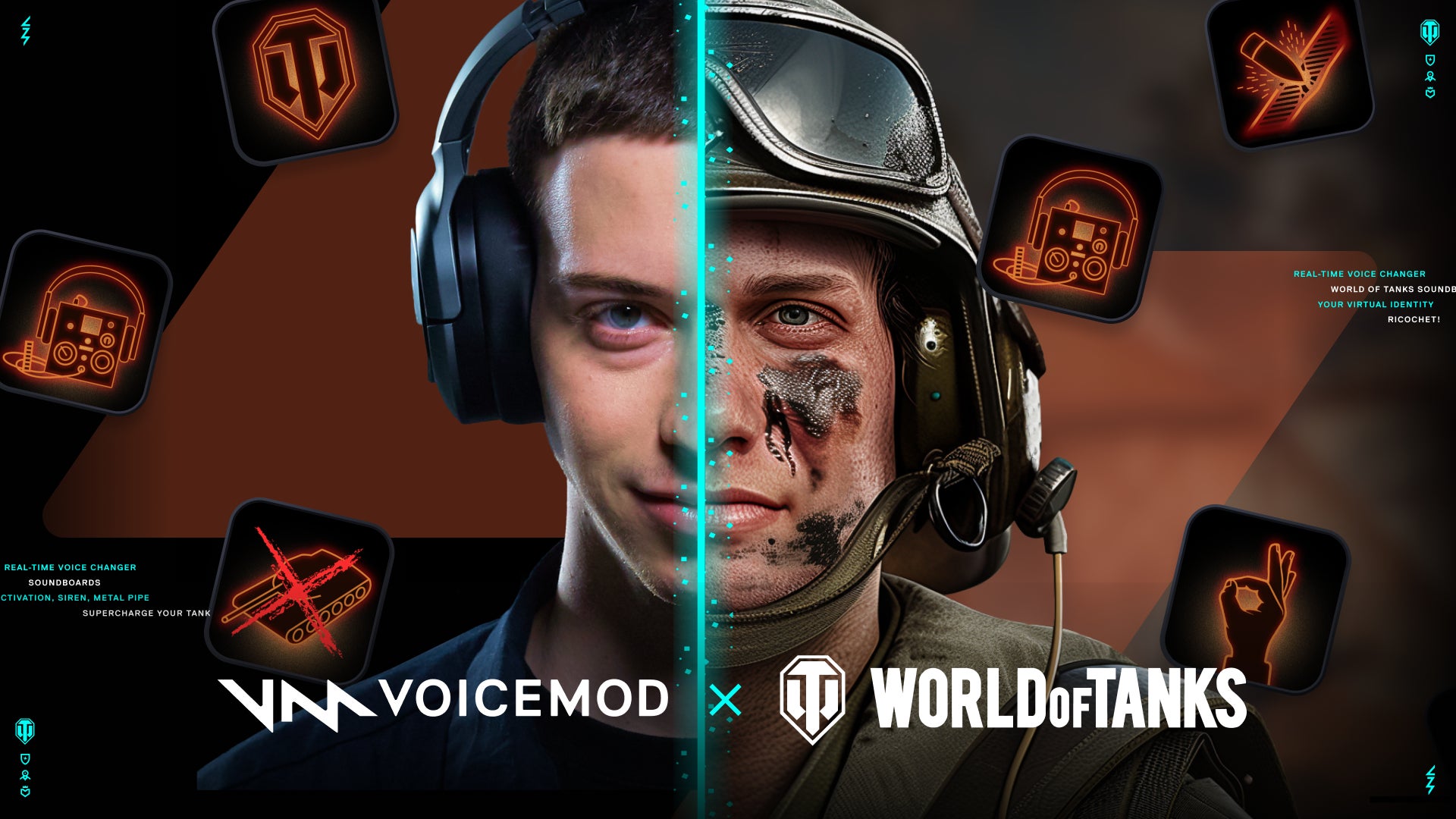 Voicemod から World of Tanks 公式バンドルパックが登場！16種類の効果音・BGMと臨場感あふれる AI ボイスを搭載