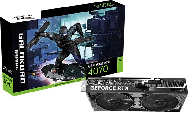 玄人志向/GALAKURO GAMINGから、NVIDIA GeForce RTX 4070 高冷却デュアルファン搭載グラフィックボード『GG-RTX4070-E12GB/DF2』発売