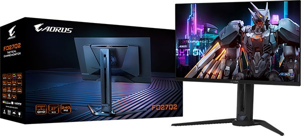 GIGABYTEから、27インチ QHD(2560×1440) ゲーミングモニター 2機種発売 有機EL『AORUS FO27Q2』、液晶『GIGABYTE GS27Q X』ドスパラ専売