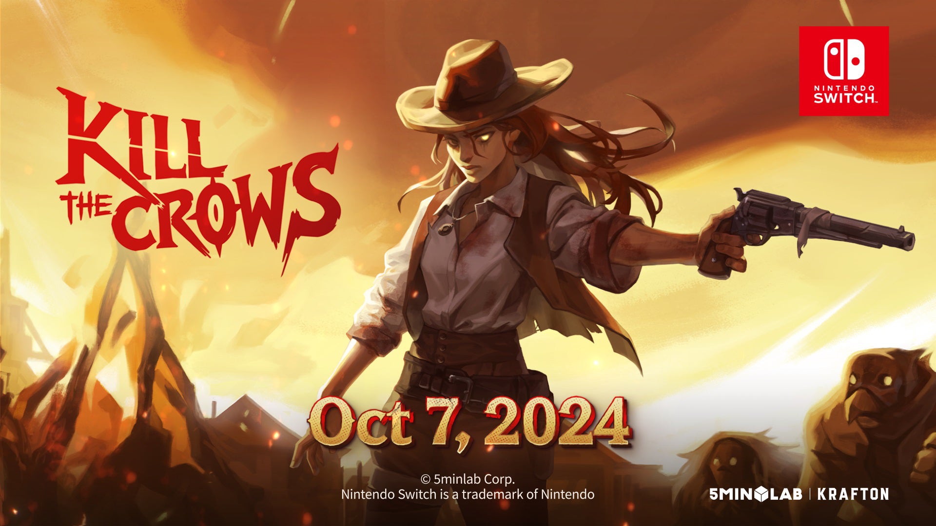 スピード感溢れるシューターゲーム『Kill the Crows』のNintendo Switch™版発売！