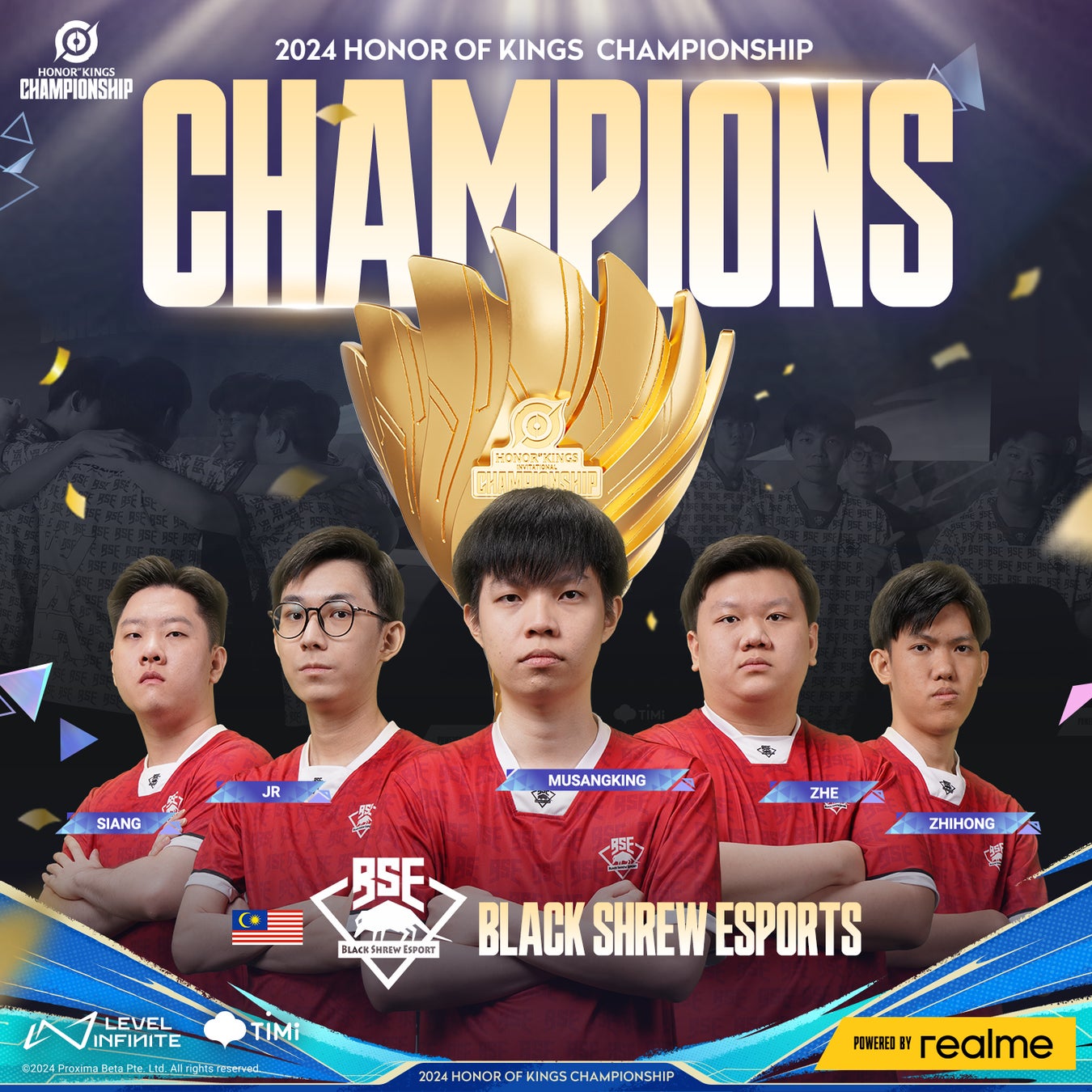 2024 Honor of Kings CHAMPIONSHIPジャカルタ大会 優勝チームは「Black Shrew Esports」！