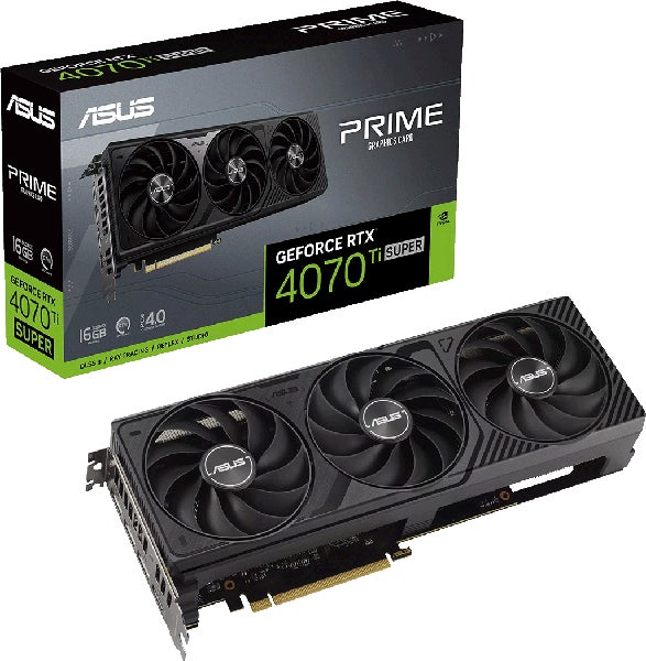 ASUSから、GeForce RTX 4070 Ti Super 高冷却トリプルファン搭載オーバークロックグラフィックボード『PRIME-RTX4070TIS-16G』発売