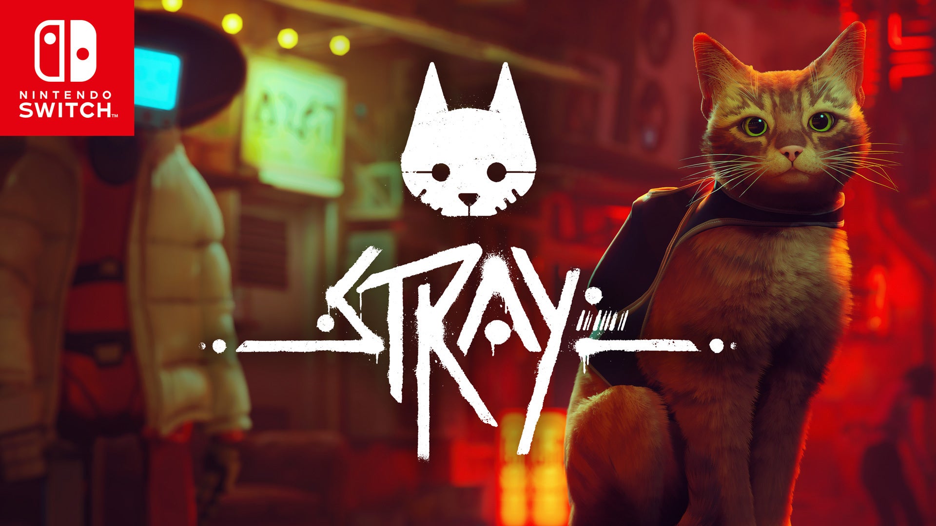 Nintendo Switch（パッケージ版）『Stray』本日発売！3D巨大猫で話題の新宿駅東口「クロス新宿ビジョン」でオリジナル3D映像放映