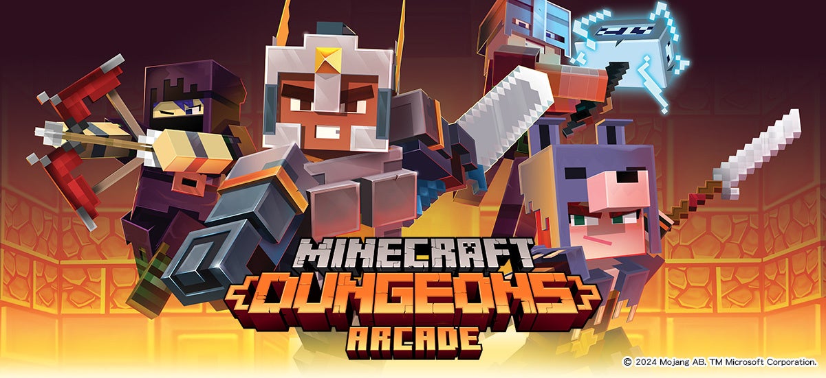 海外で人気の『Minecraft Dungeons Arcade』が日本のアミューズメント施設に登場！