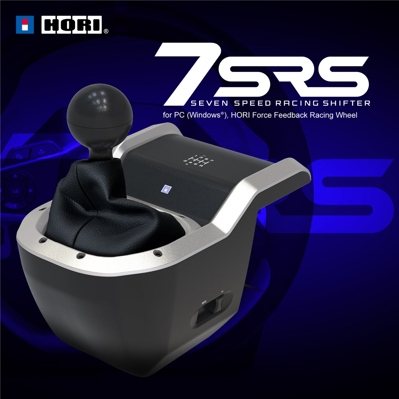 【本日発売】HORI 7-Speed Racing Shifterfor Windows PC, HORI Force FeedbackRacing Wheel