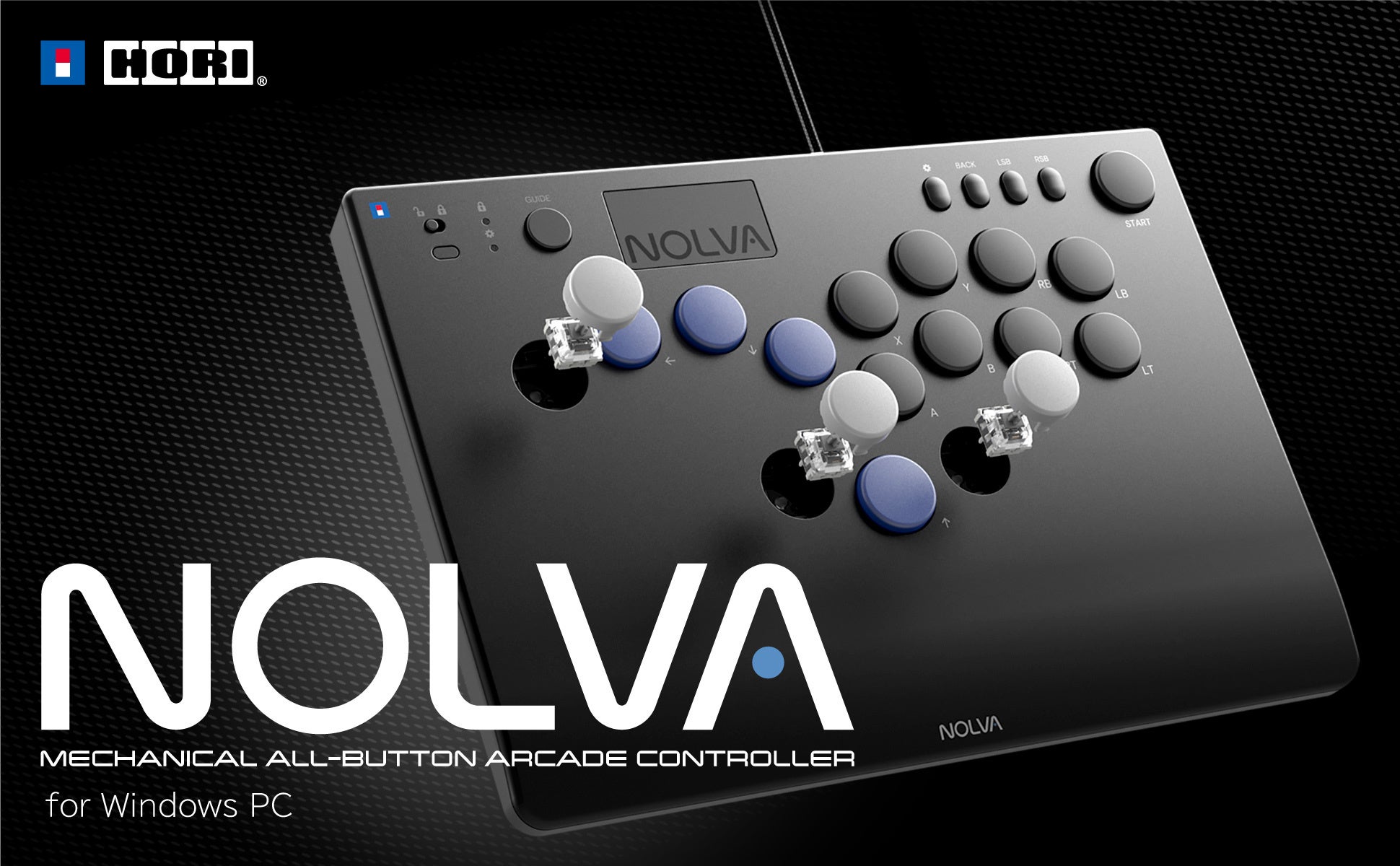 ホリのレバーレスコントローラー、一般販売開始！「NOLVA Mechanical All-Button Arcade Controller for Windows PC」