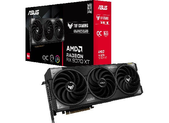 ASUSから、AMD Radeon RX 9070 XT、RX 9070 トリプルファン搭載グラフィックボード発売