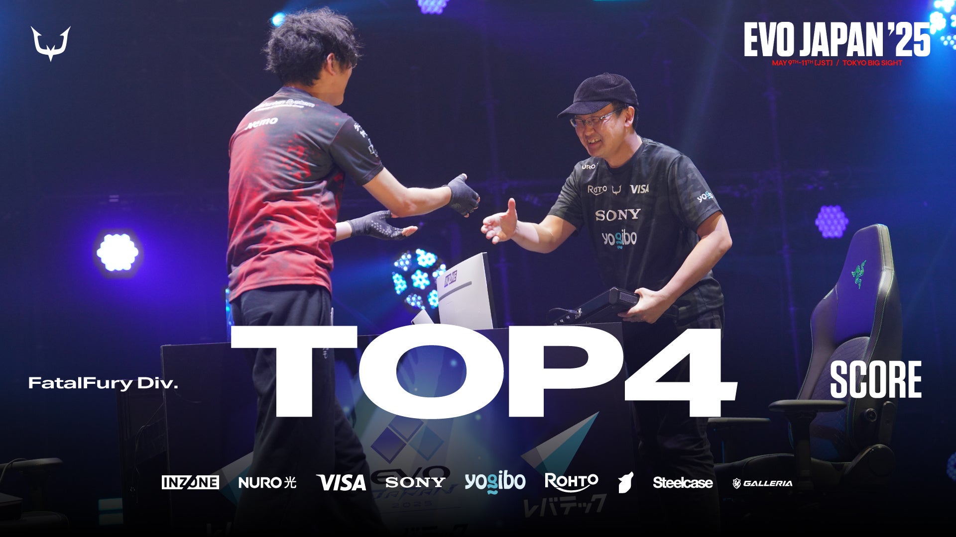 プロeスポーツチーム「REJECT」Fatal Fury（餓狼伝説CotW）部門 SCORE選手、EVO JAPANで4位入賞