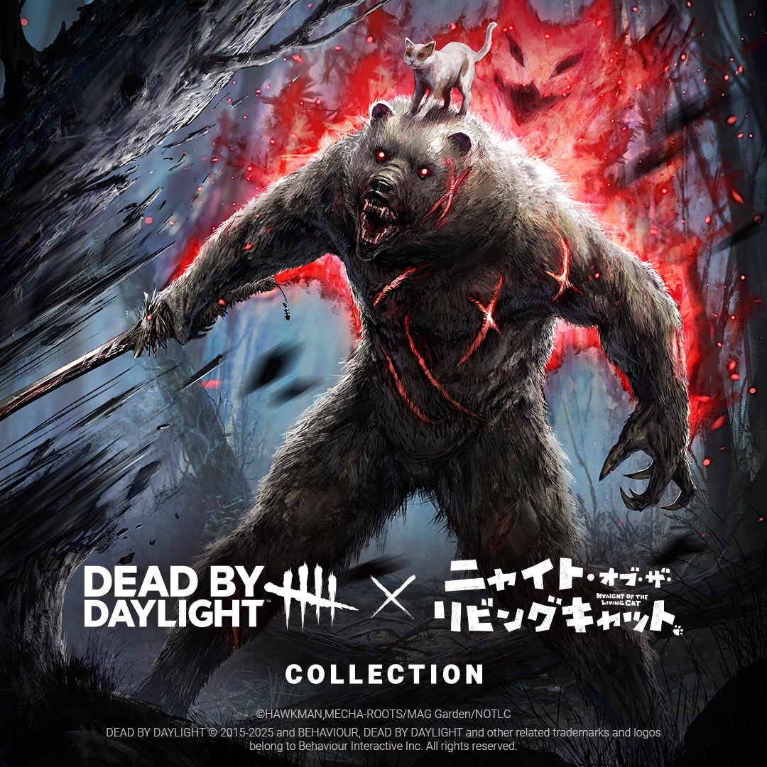 猫好き悶絶の“にゃんとも”怖カワなコラボが実現！『Dead by Daylight』にアニメシリーズ『ニャイト・オブ・ザ・リビングキャット』のコレクションが登場