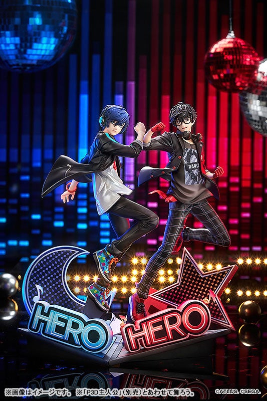 ペルソナシリーズのサウンドアクションゲームより、『P3D』主人公と『P5D』主人公がフィギュアとなって登場。あみあみにて、それぞれ予約受付中。
