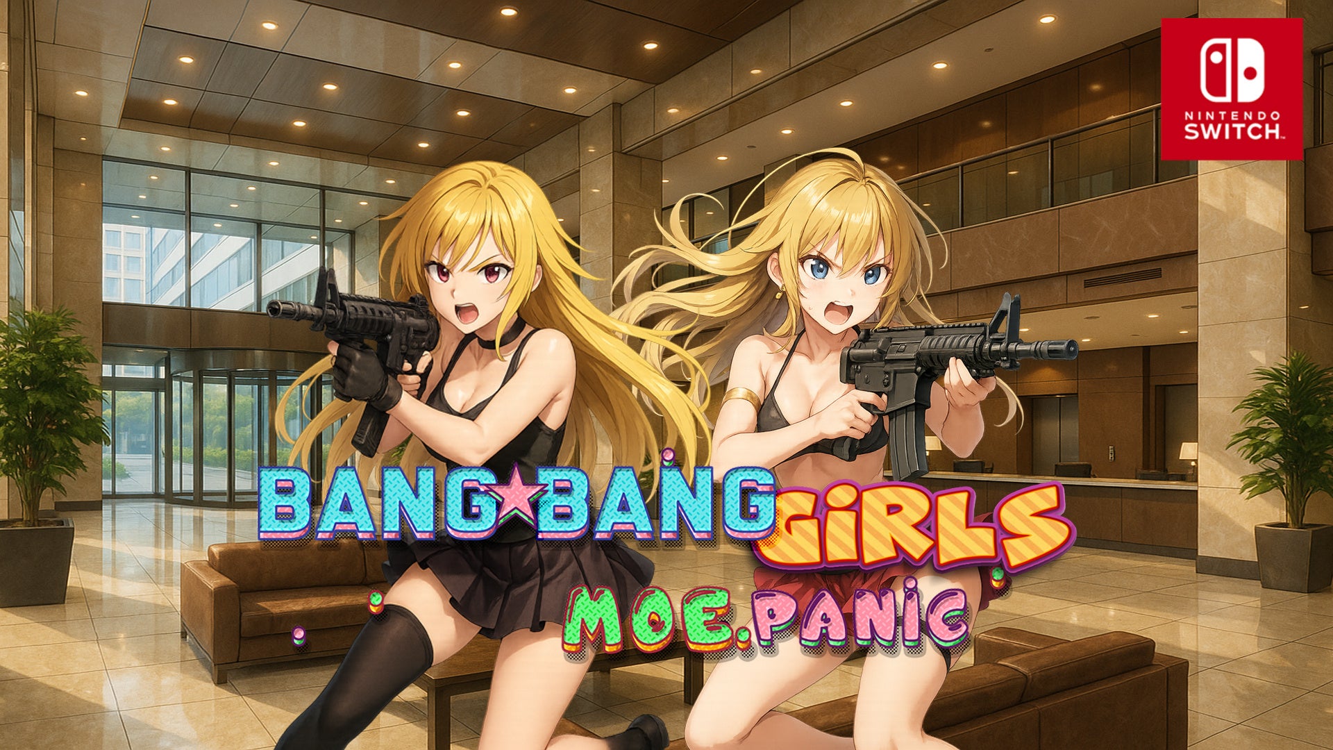 【新作Nintendo Switch™ゲーム】セクシーさとアクションが炸裂するビジュアル重視の美少女TPSゲーム「バンバンガールズ 萌えパニック」配信開始！