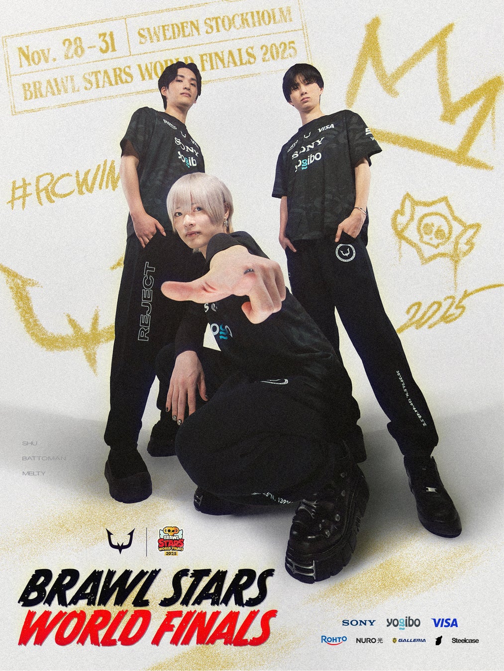 プロeスポーツチーム「REJECT」Brawl Stars部門が『Brawl Stars World Finals 2025』に出場
