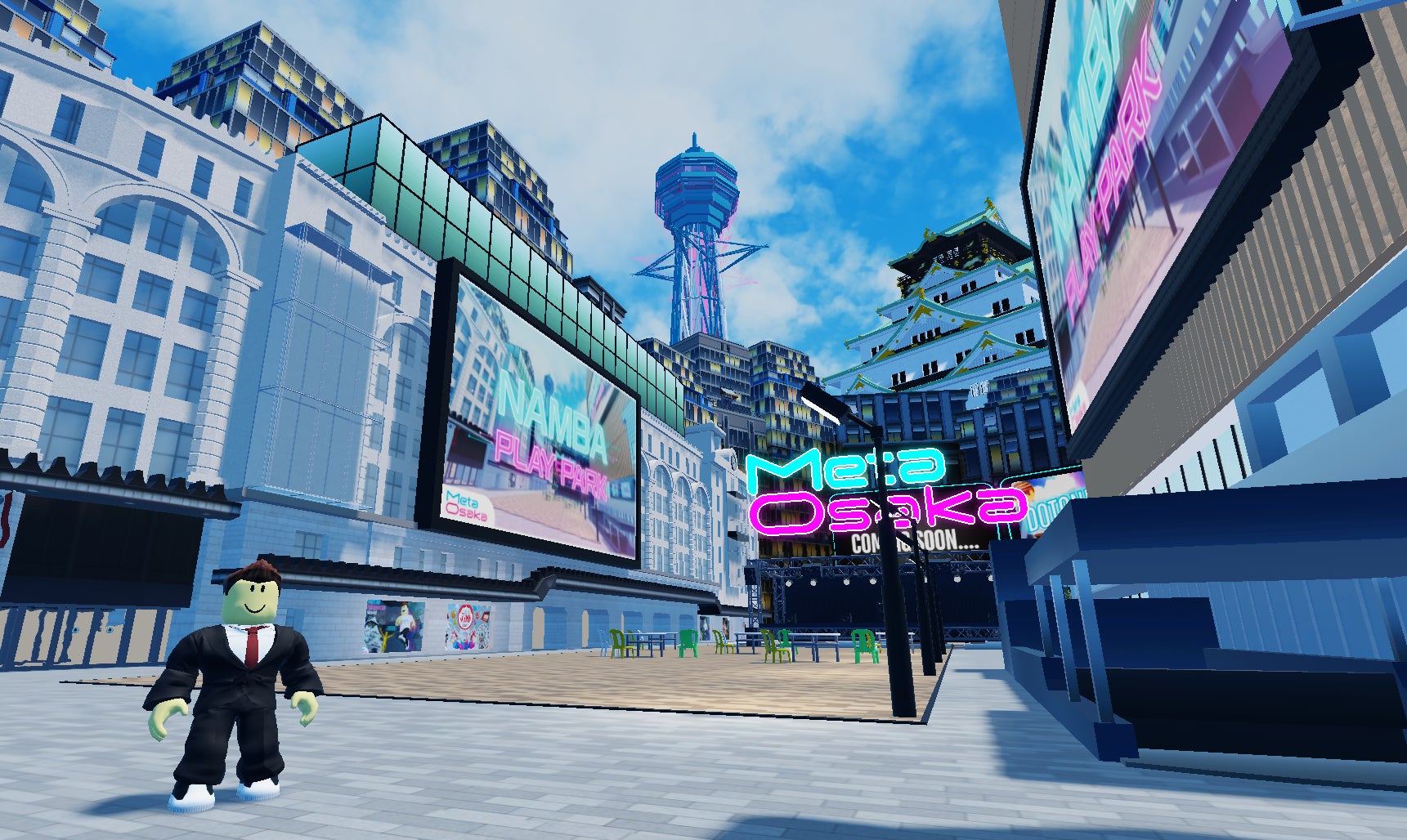 世界に3.8億人のユーザーを持つ「Roblox」に大阪・なんばの街をイメージしたワールド誕生