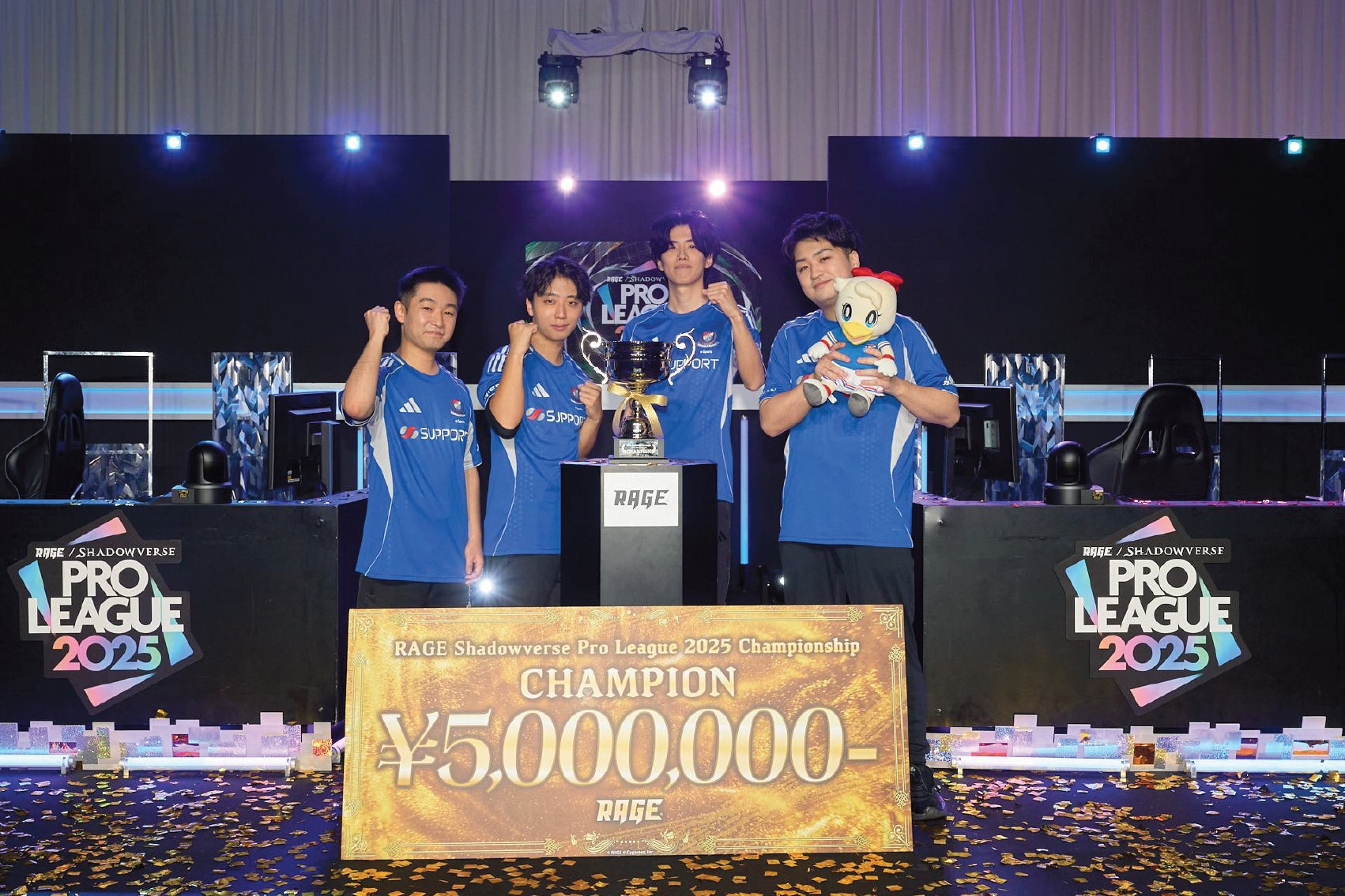 「RAGE Shadowverse Pro League 2025 Championship」プロ最高峰の熱い戦いを制し、横浜F・マリノスが年間王者に決定！