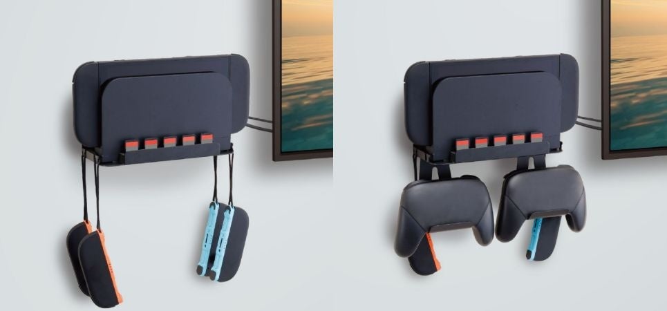 Nintendo Switch(TM)シリーズ対応！ゲーム機本体やその周辺機器をまとめて収納できる壁掛け収納スタンドを新発売