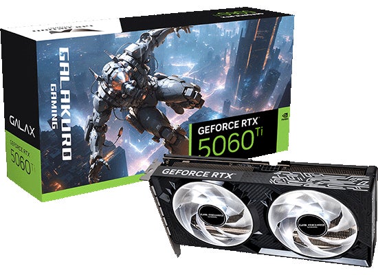 玄人志向のゲーミングブランド「GALAKURO GAMING」から、NVIDIA GeForce RTX 5060 Ti、RTX 3050 デュアルファン搭載グラフィックボードを発売