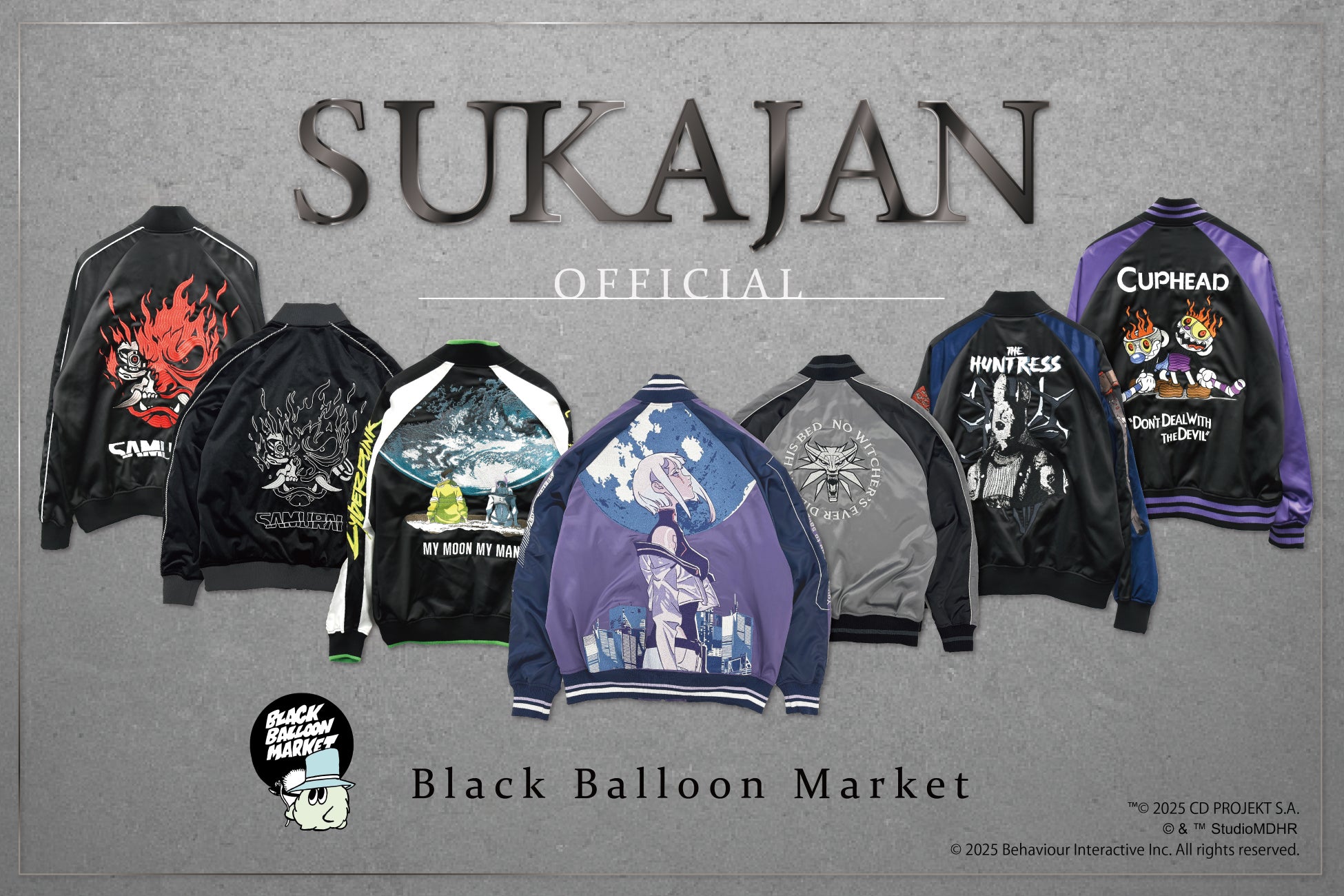 『サイバーパンク2077』『サイバーパンク: エッジランナーズ』『カップヘッド』新作登場！他、公式ライセンス“スカジャン”が勢揃いするPOP-UP SHOPが新宿マルイで開催決定！