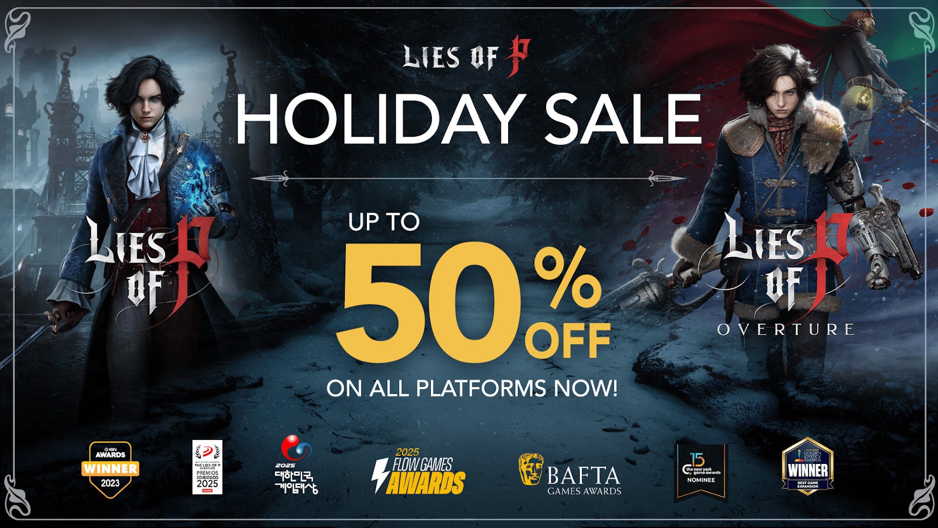 『Lies of P』『SANABI』など、年末年始にNEOWIZタイトルがセール！