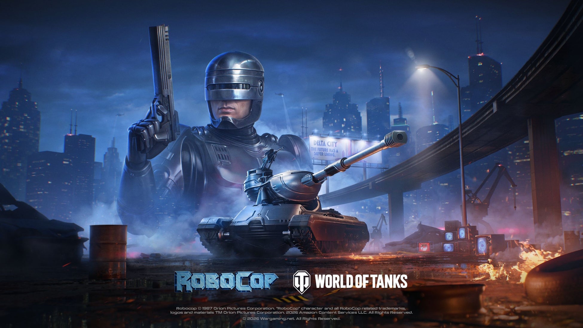 『World of Tanks』が『RoboCop（ロボコップ）』と夢のコラボレーション！　オールド・デトロイトの街を一掃し明るい未来を築け