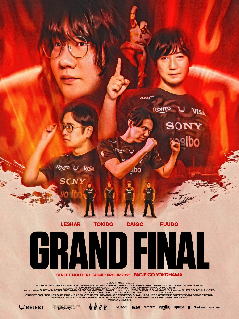 eスポーツチーム「REJECT」STREET FIGHTER部門、『ストリートファイターリーグ: Pro-JP 2025』グランドファイナルまであと1週間 世界への切符を懸けた最終決戦へ