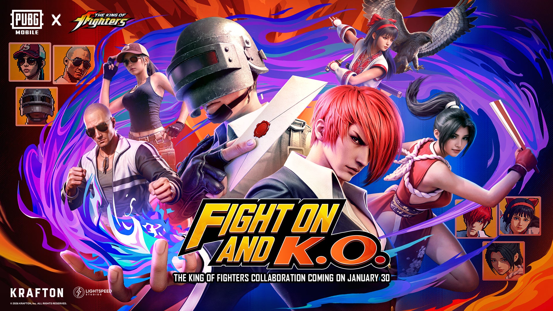 PUBG MOBILEとTHE KING OF FIGHTERSコラボが実現！
